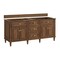 James Martin Vanities 72''Double Vanity, Mid-Century Walnut w/ 3 CM Arctic Fall Solid Surface Top 424-V72-WLT-3AF - alternate 3